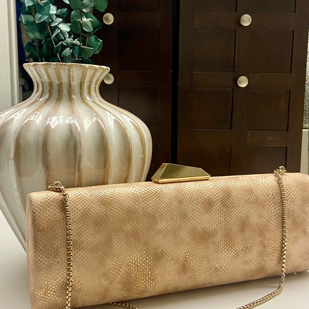 Elegant Tan Clutch Bag